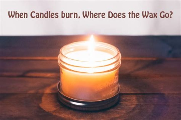 Where does wax go when a candle burns?