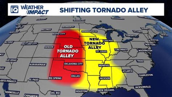 Where has Tornado Alley shifted to?