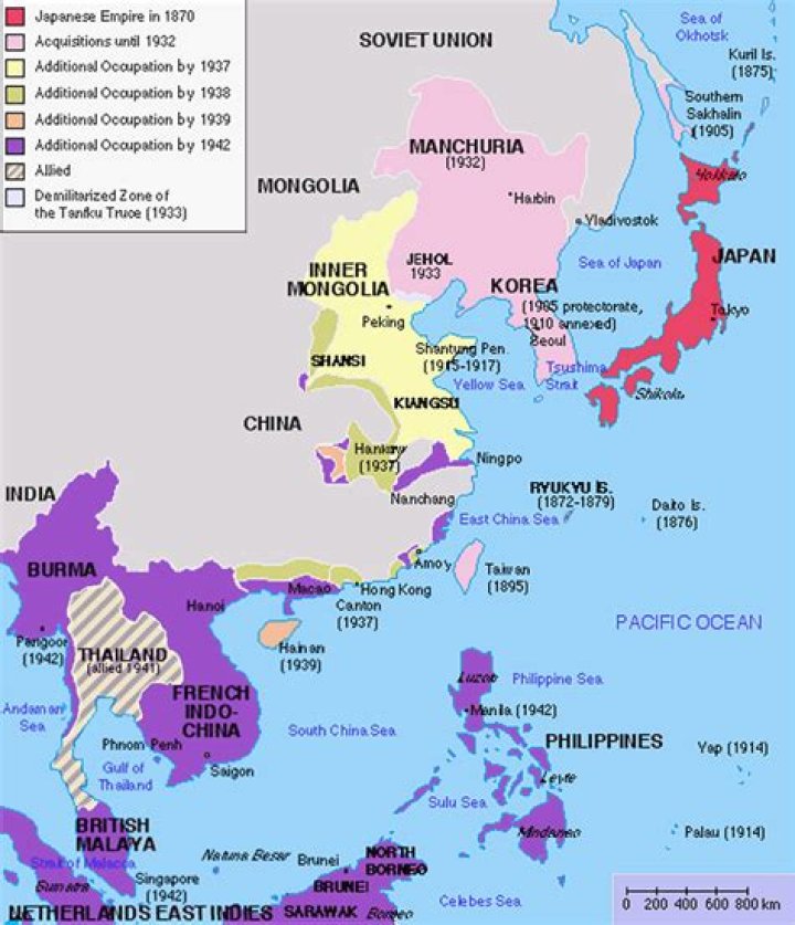 Who colonized Japan?