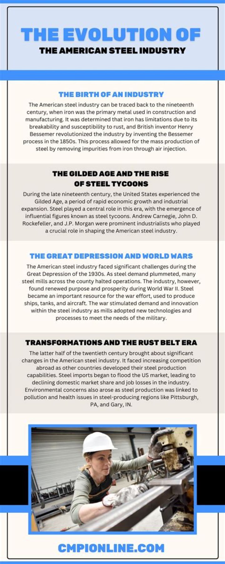 Who dominated the American steel industry?