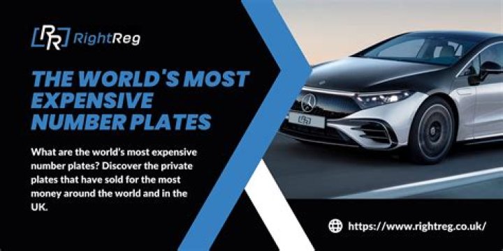 Who owns the most expensive number plate in the UK?