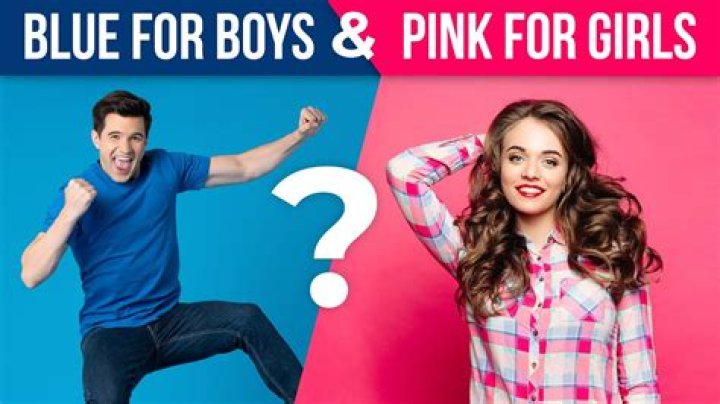 Why are boys blue girls pink?