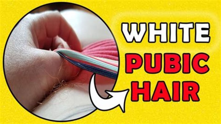Why are my pubic hairs turning white?