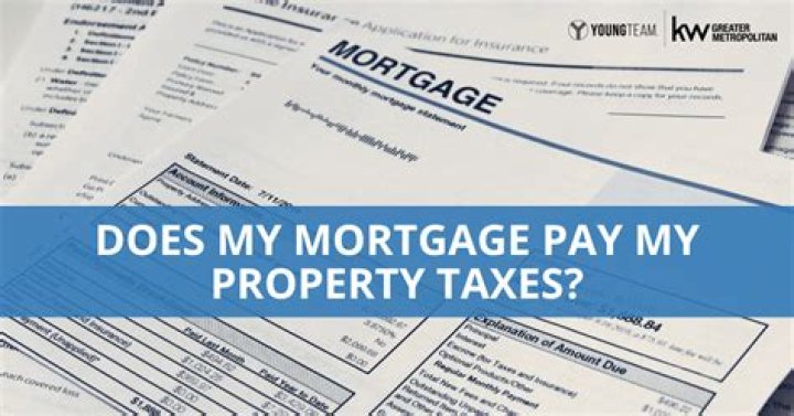 Why are property taxes included in mortgage payments?