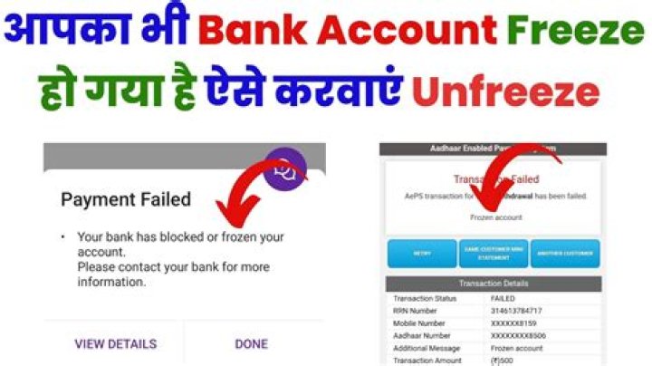 Why did discover freeze my account?