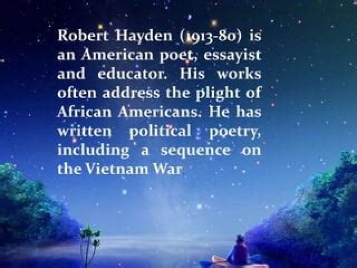 Why did Robert Hayden become a poet?