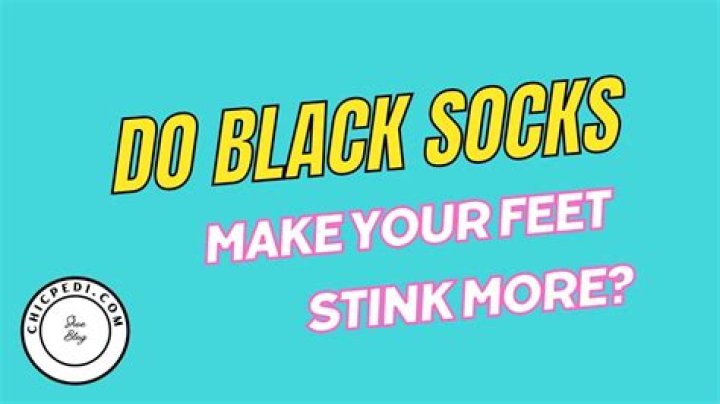 Why do black socks make your feet stink?