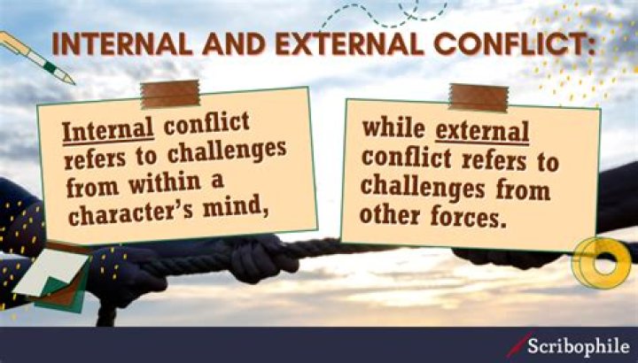 Why do people face internal conflict more than external conflict?