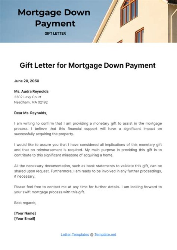 Why do they ask if down payment is a gift?