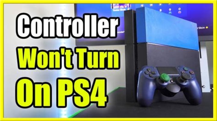 Why does my PS4 controller not turn on?