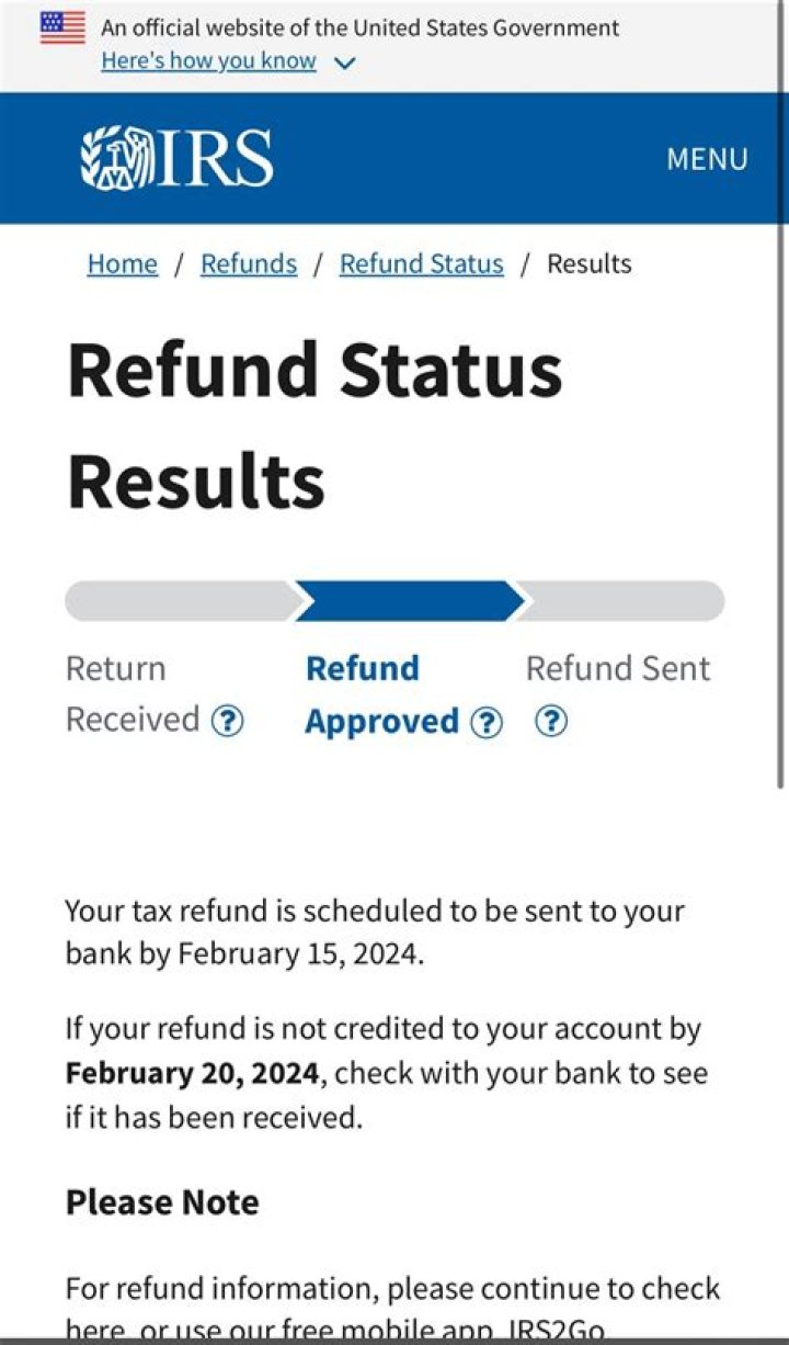Why does my refund status still say return received?