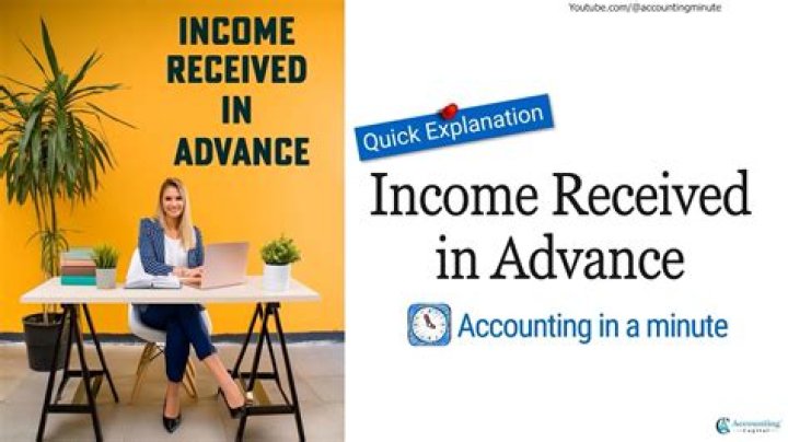 Why income received in advance is credited?