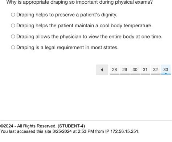 Why is appropriate draping so important during physical exams?