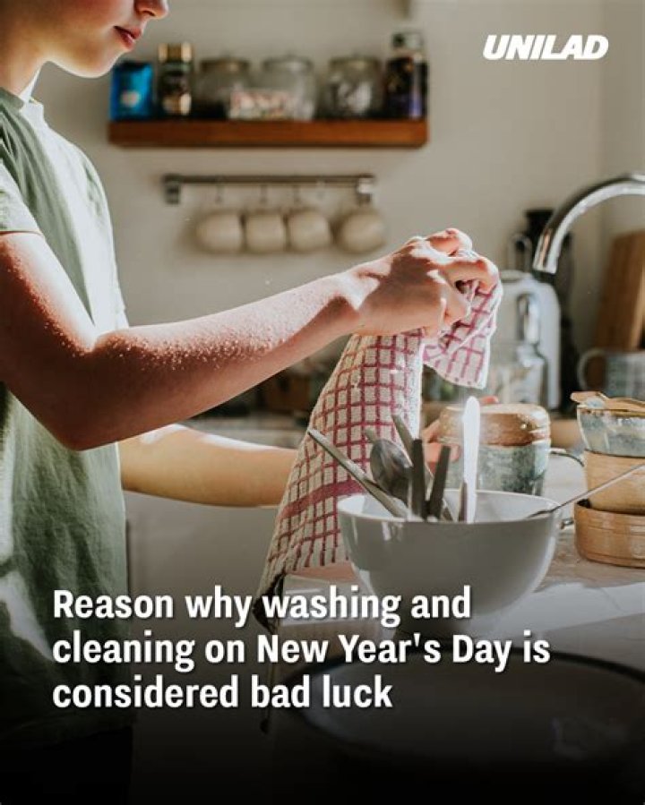 Why is cleaning on New Year's day bad luck?