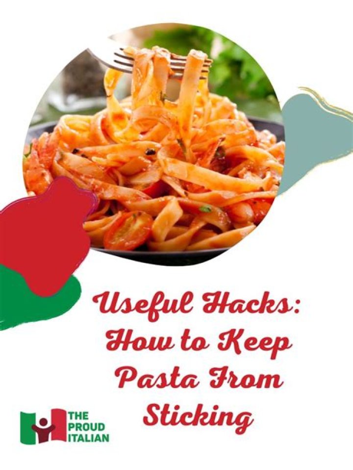 Why is my pasta sticky?