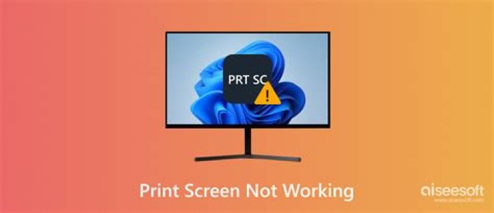 Why is my PrtSc not working?