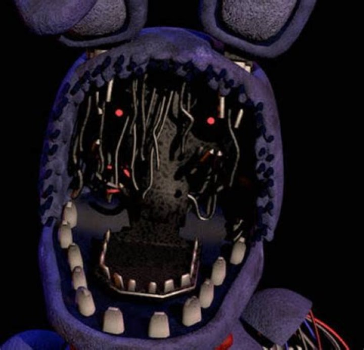 Why is withered Bonnie missing his face?