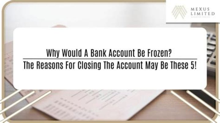 Why would a bank randomly close your account?