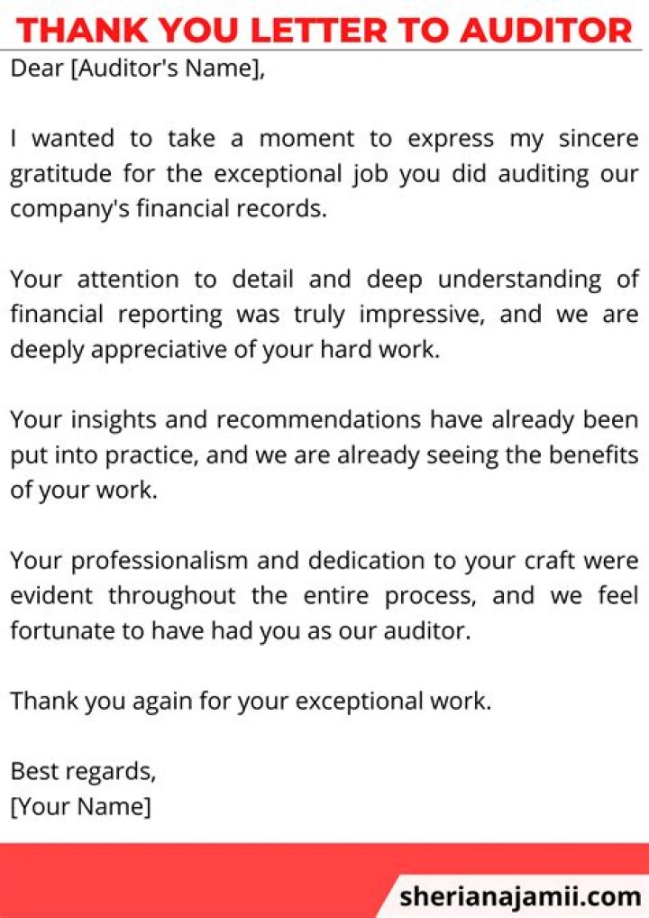 Why would I get a letter from auditor?