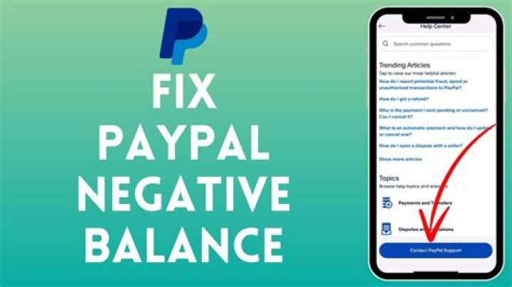 Will PayPal come after you negative balance?